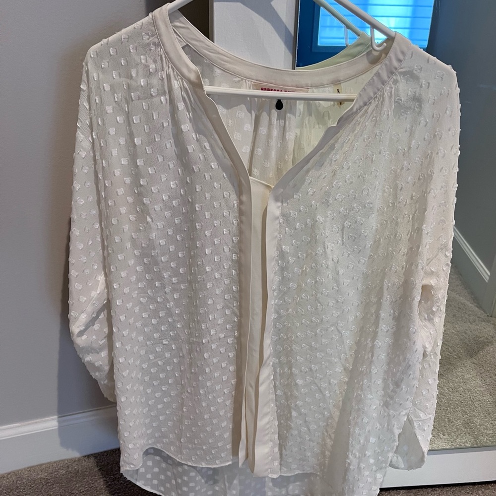 Rebecca Taylor Maternity Tunic, cream, size 8